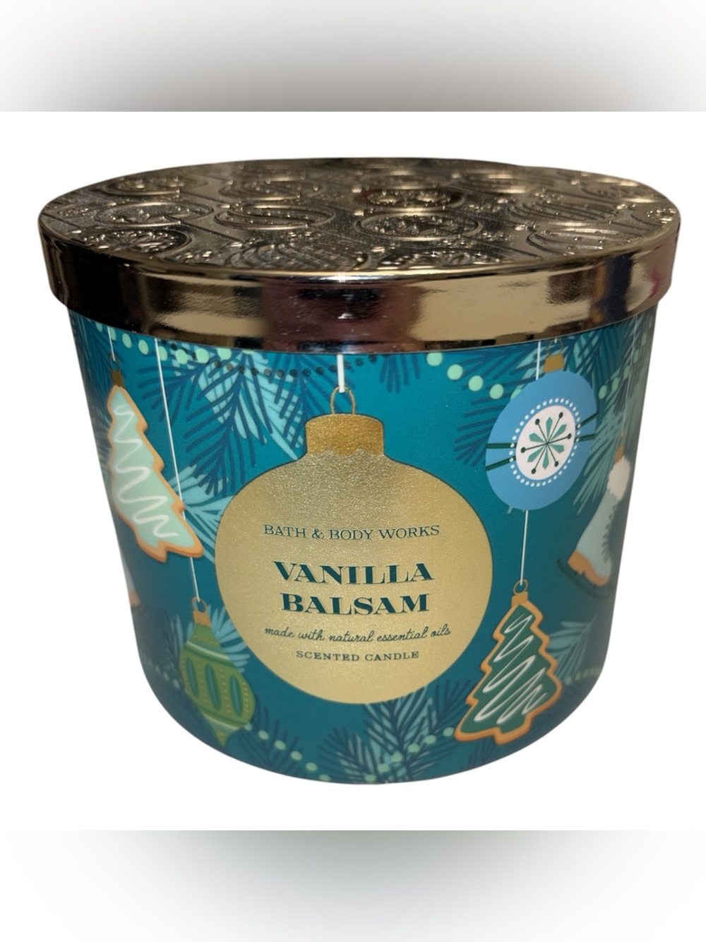 Bath & Body Works Vanilla Balsam 14.5 oz jar 3 wick NWT